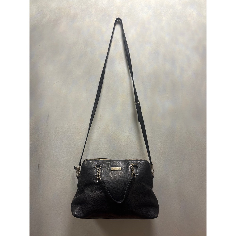 Kate Spade Satchel Women Medium Black Good Pebbled Leather Crossbody Bag